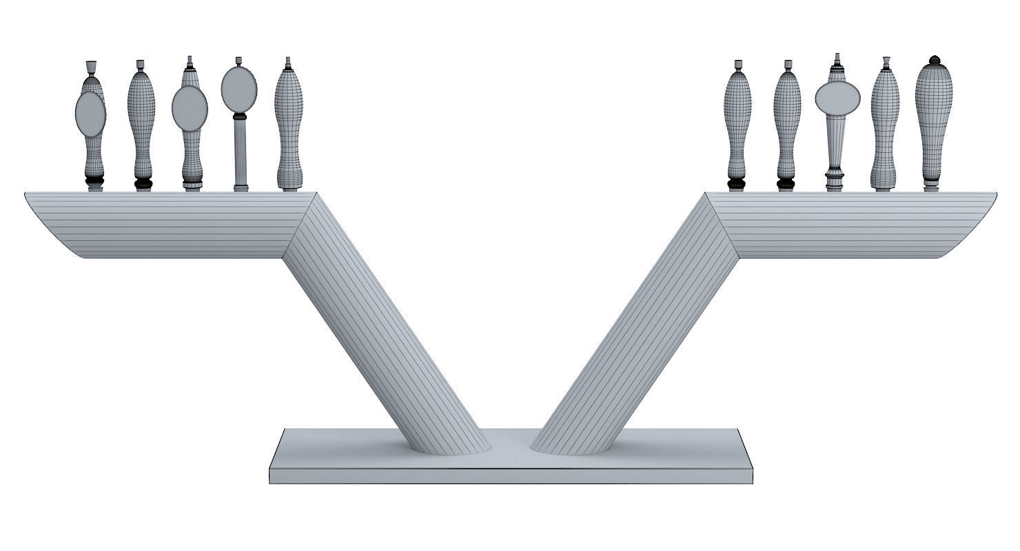 Beer Towers Elbe and Longhorn 3D model_7