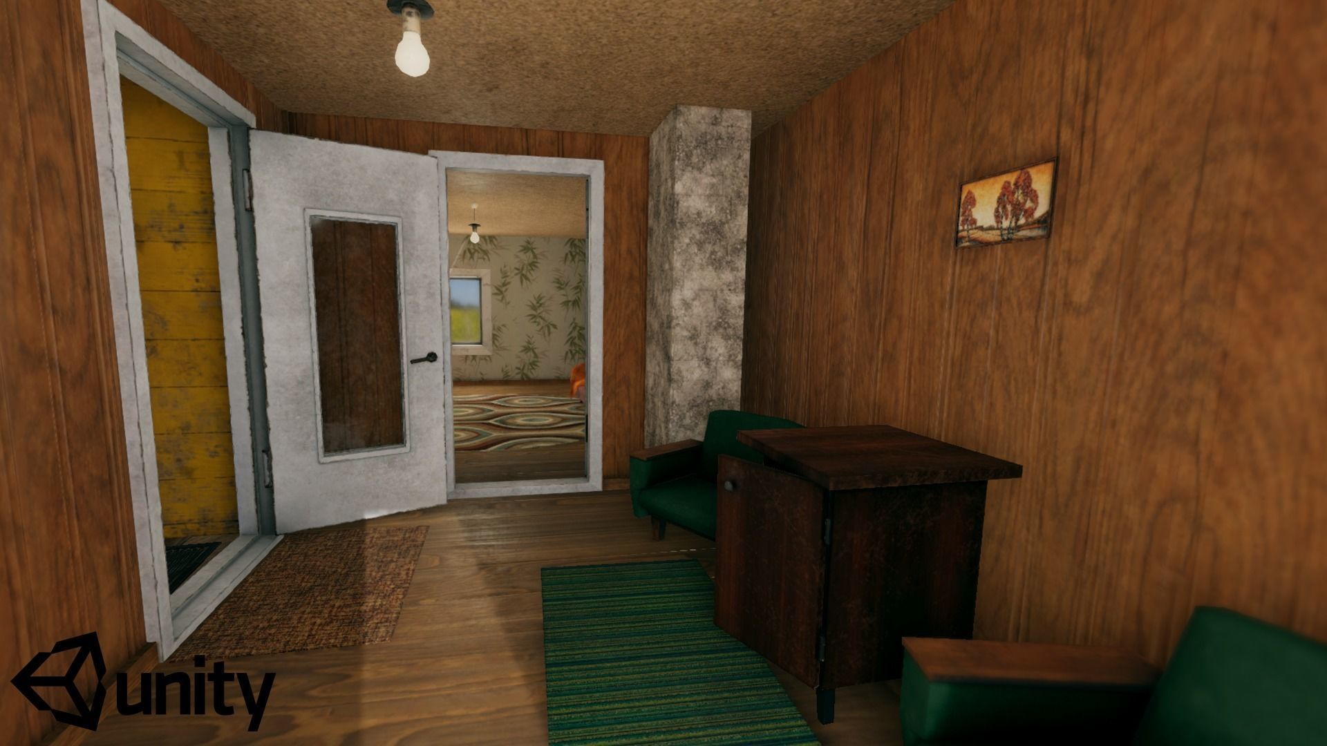 Summerhouse - Furnished Low-poly 3D model_12