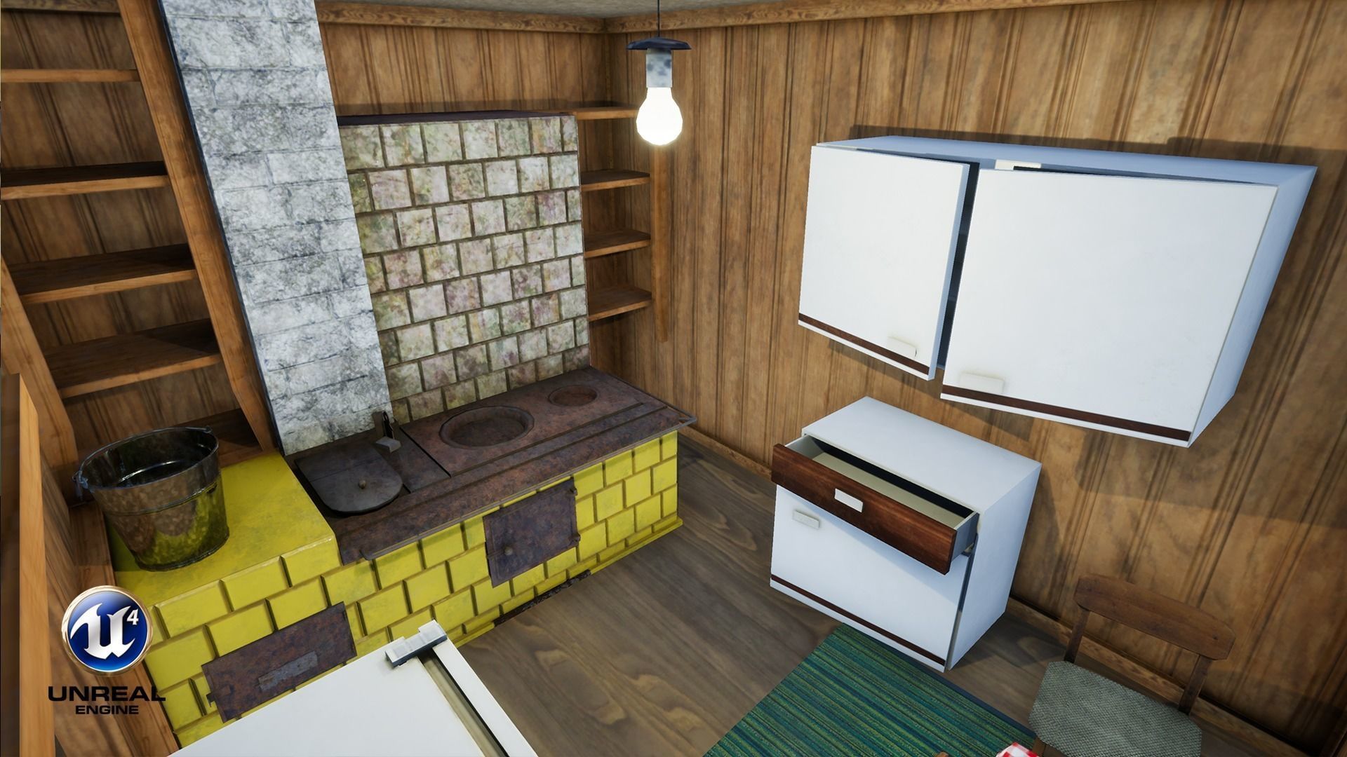 Summerhouse - Furnished Low-poly 3D model_22