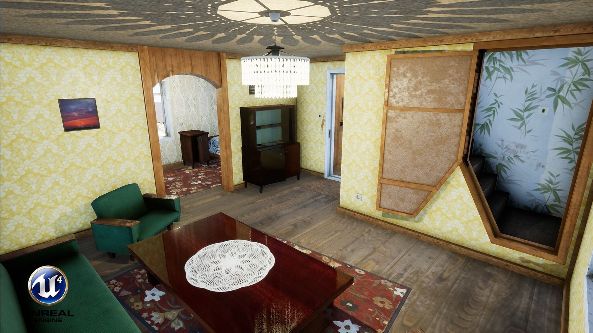 Summerhouse - Furnished Low-poly 3D model_17
