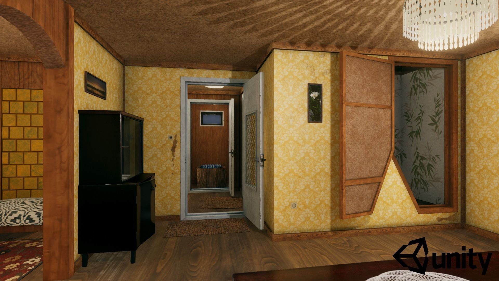 Summerhouse - Furnished Low-poly 3D model_8