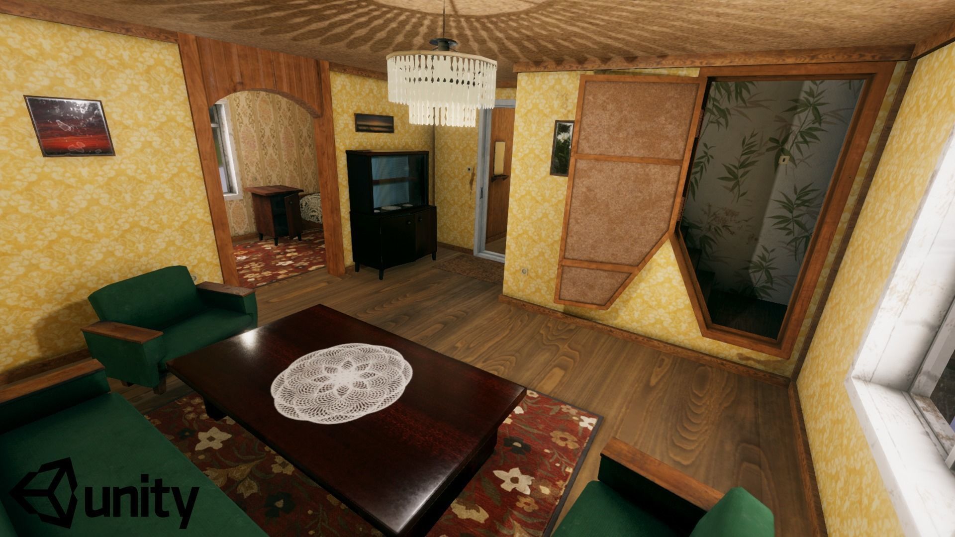 Summerhouse - Furnished Low-poly 3D model_10