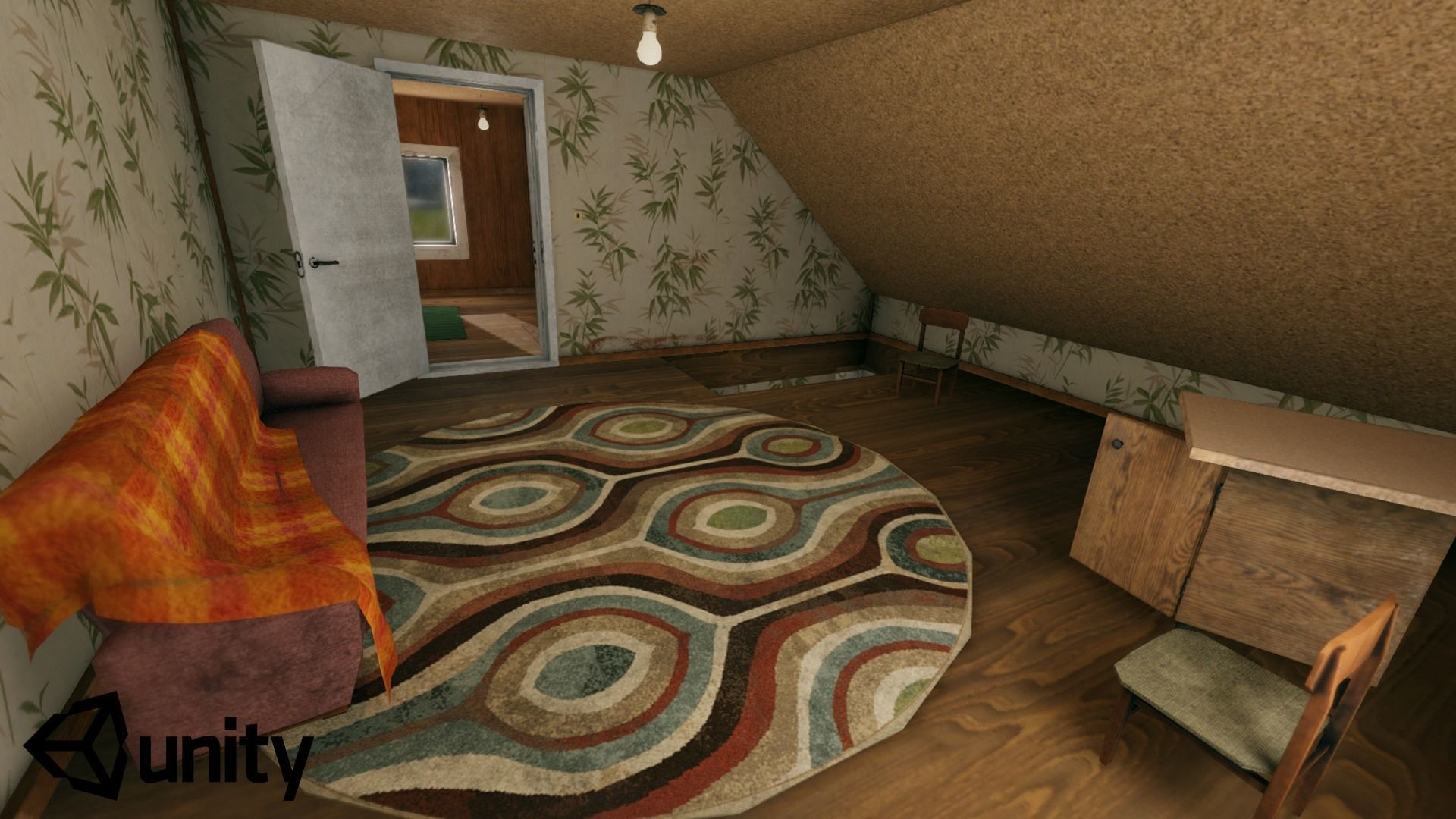 Summerhouse - Furnished Low-poly 3D model_11