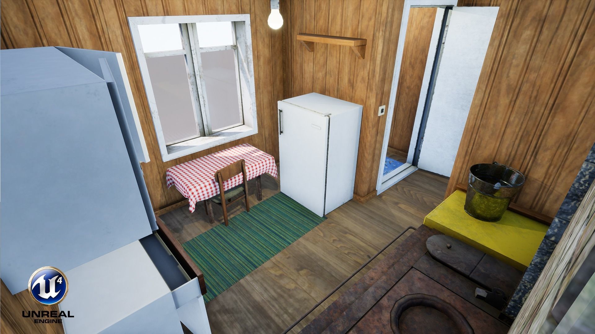 Summerhouse - Furnished Low-poly 3D model_16