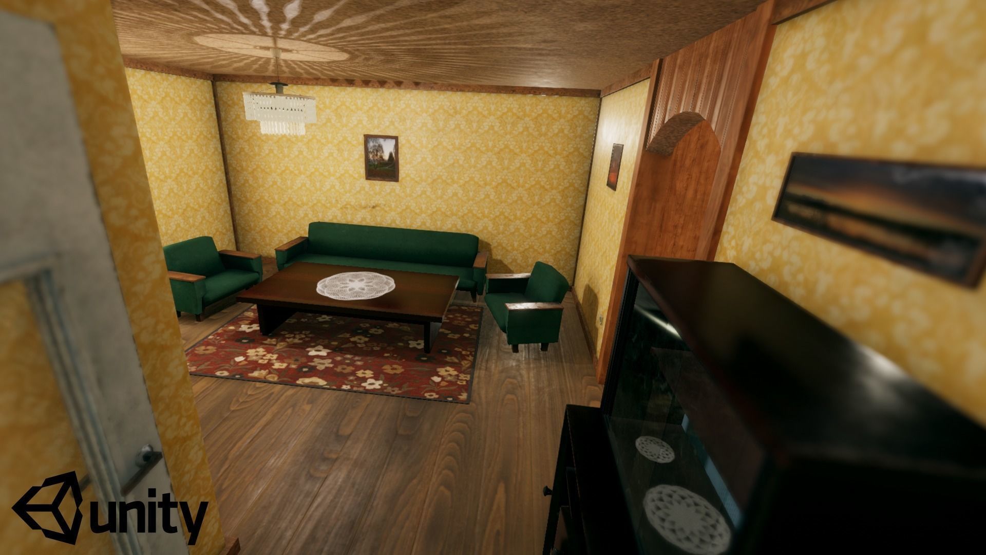 Summerhouse - Furnished Low-poly 3D model_9