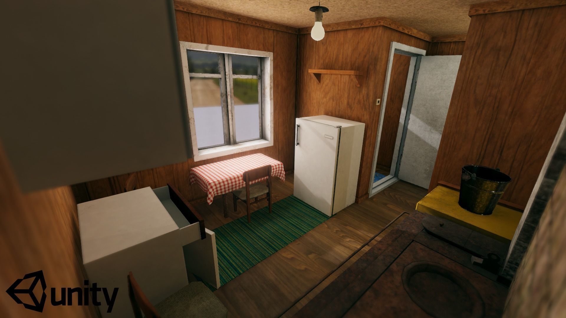 Summerhouse - Furnished Low-poly 3D model_6
