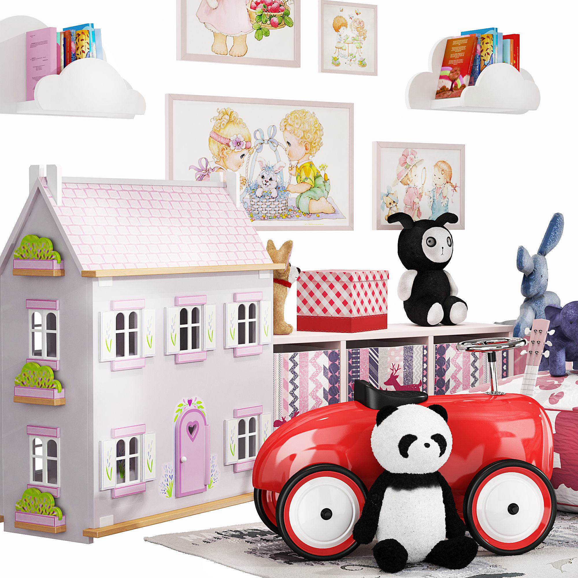 Children set 10 3D model_3