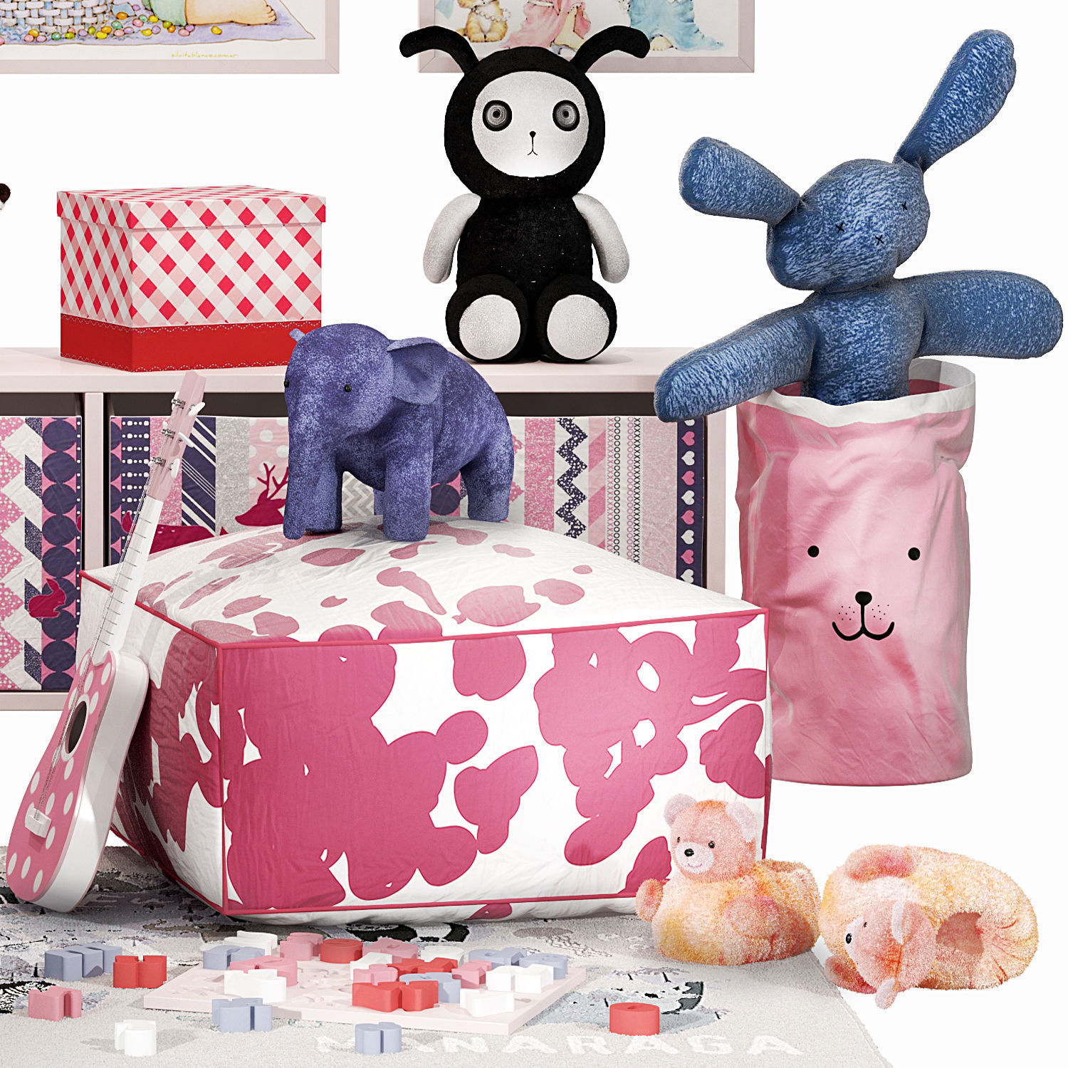 Children set 10 3D model_5