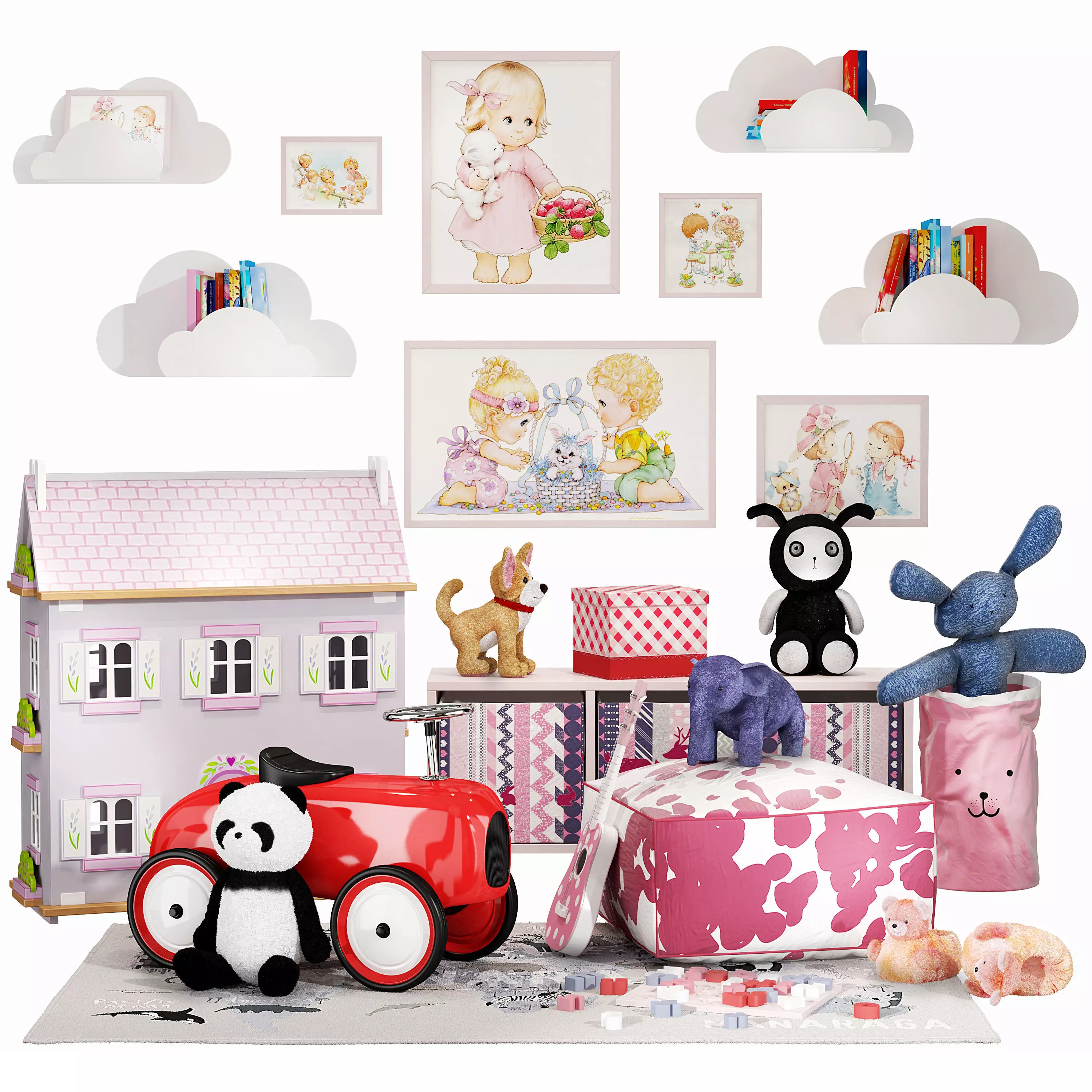 Children set 10 3D model_0