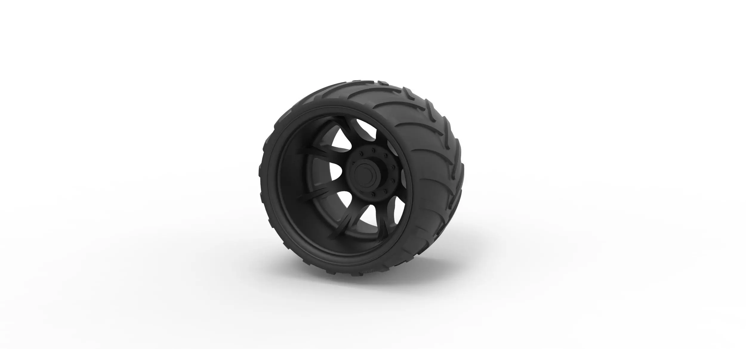 Offroad wheel 13 3D print model_3