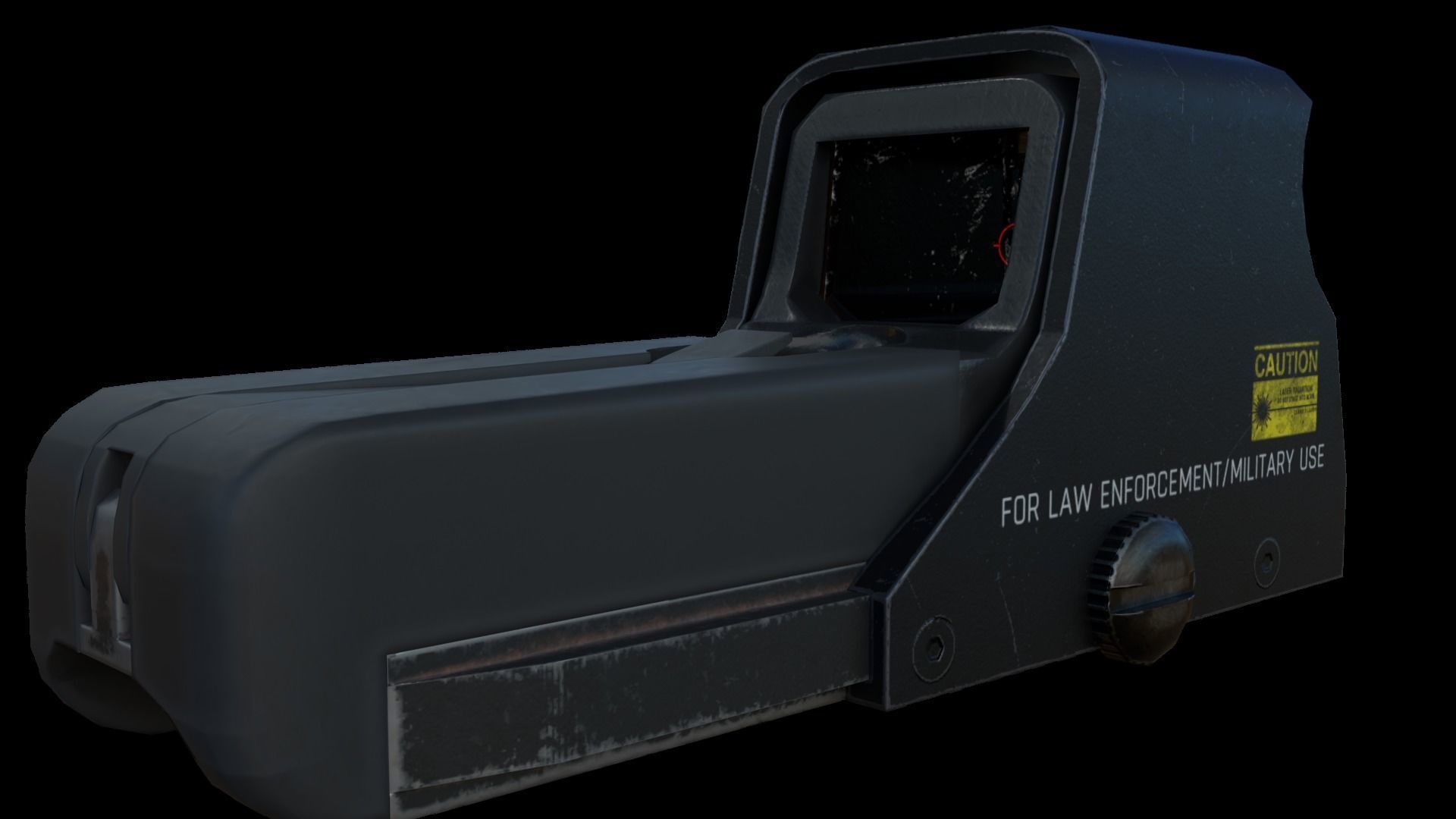 Holographic Sight Low-poly 3D model_8