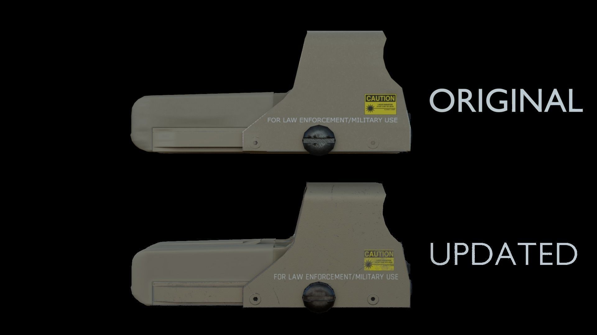 Holographic Sight Low-poly 3D model_6