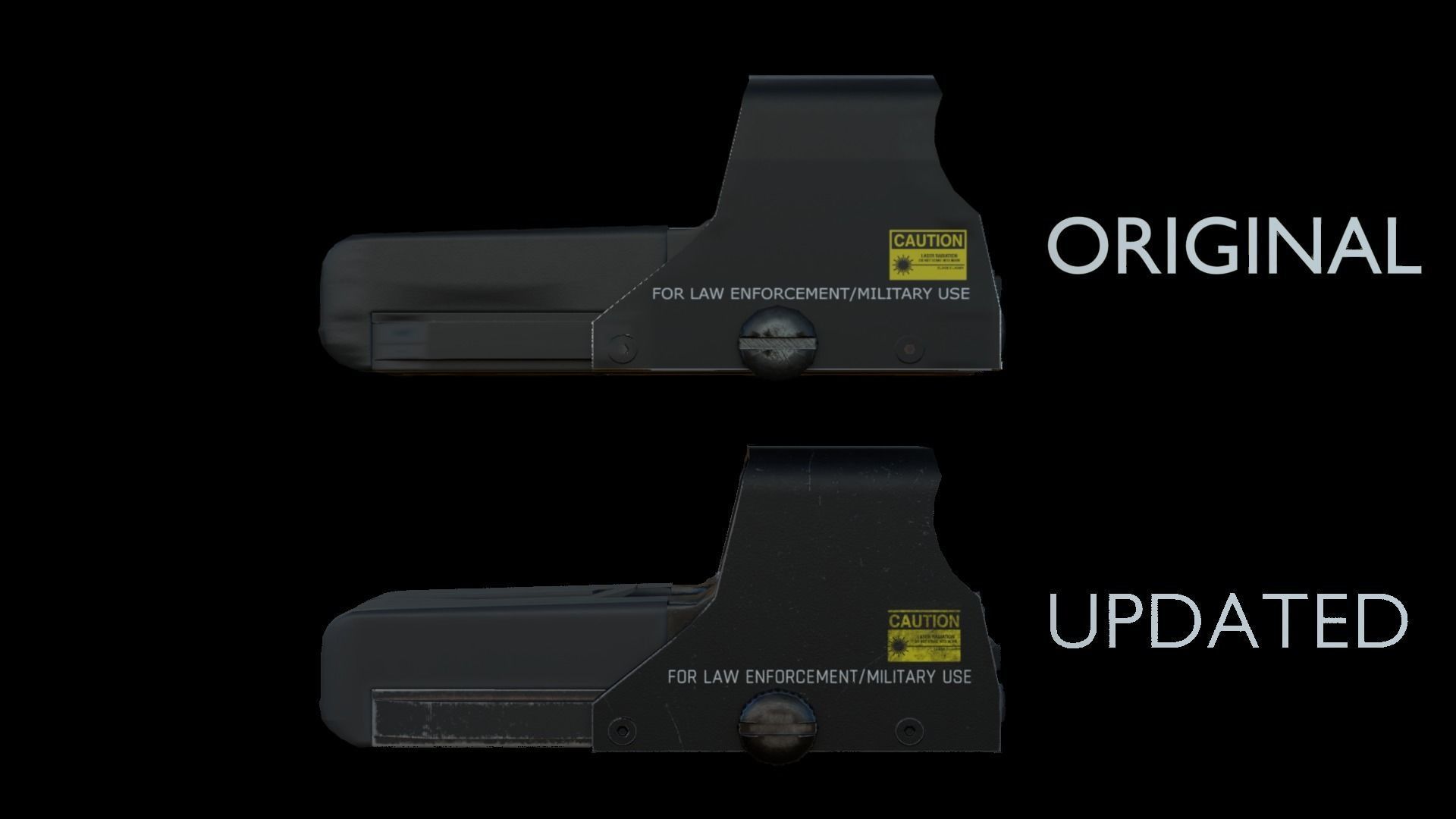 Holographic Sight Low-poly 3D model_3