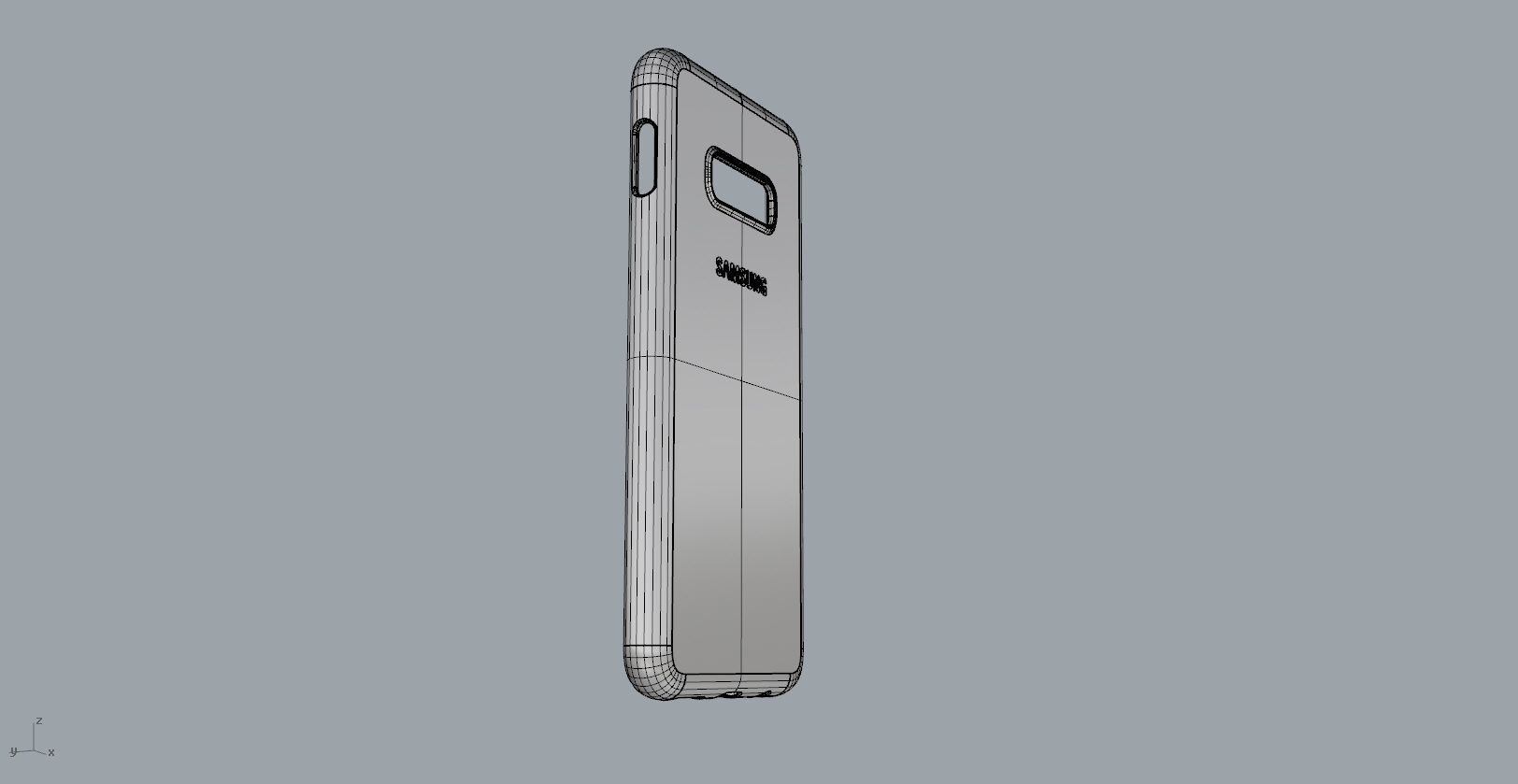 Samsung Galaxy S10e black rubber case design 3D print model_11