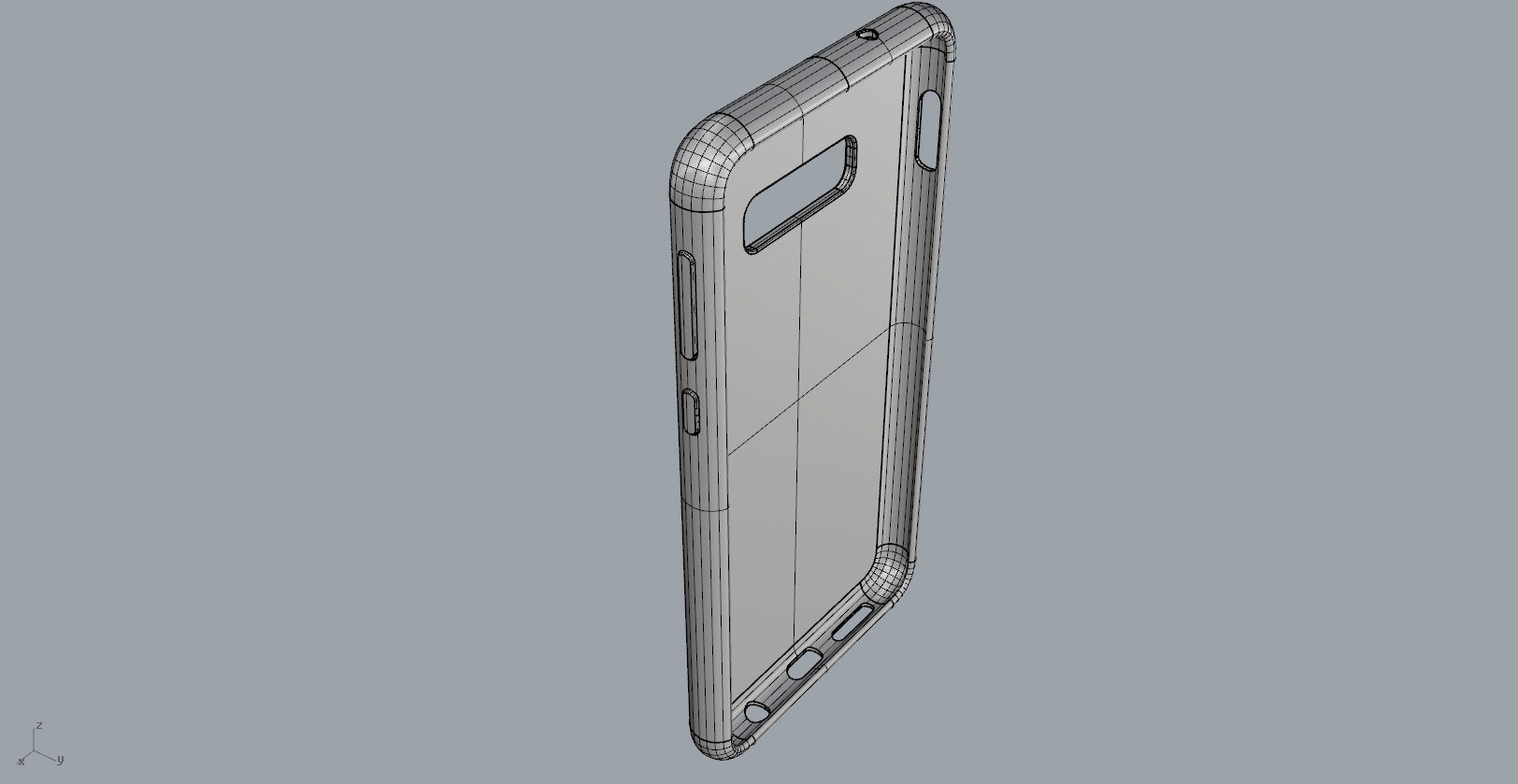 Samsung Galaxy S10e black rubber case design 3D print model_15