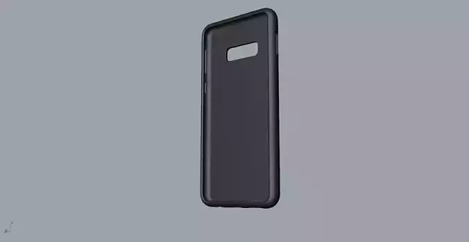 Samsung Galaxy S10e black rubber case design 3D print model