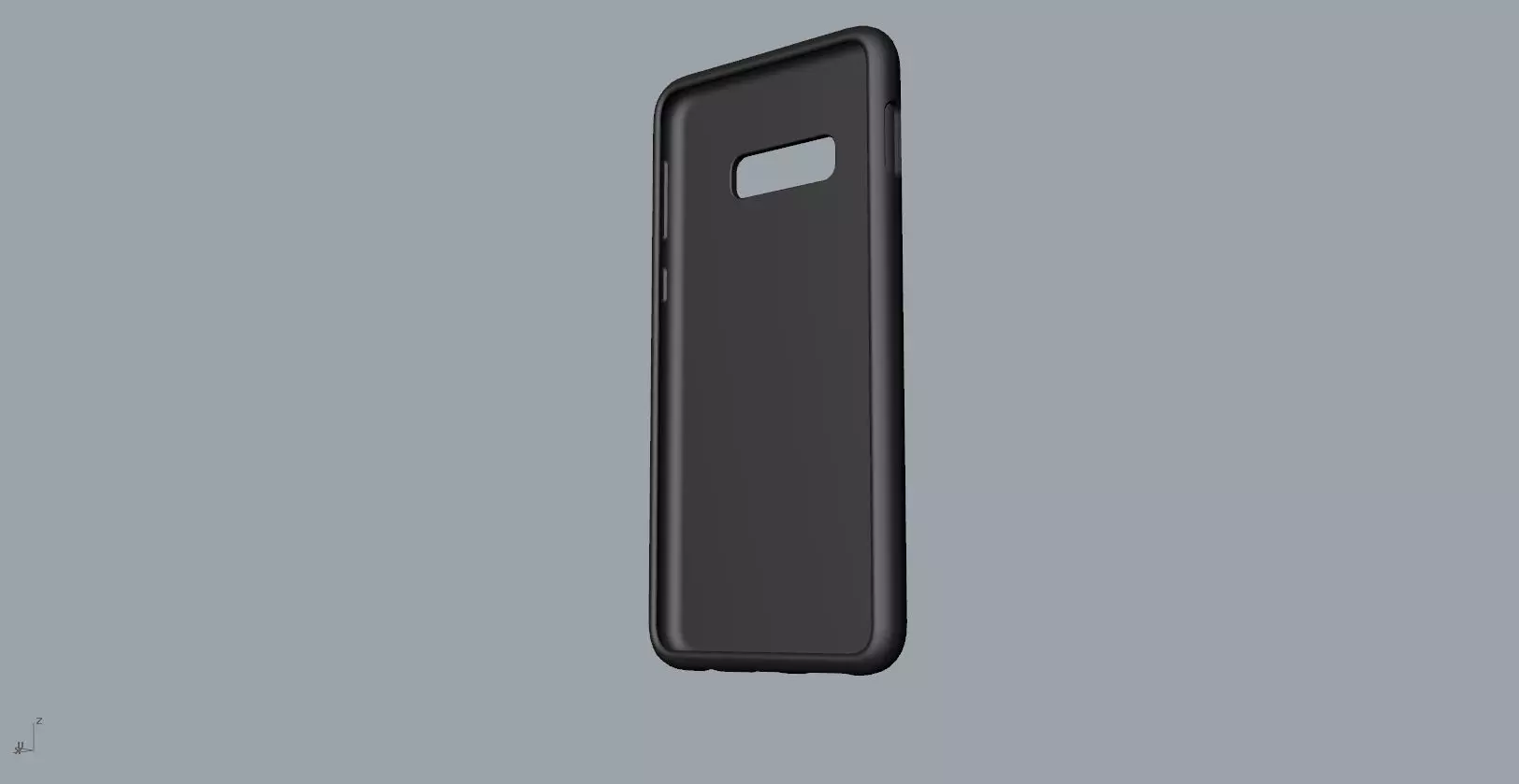 Samsung Galaxy S10e black rubber case design 3D print model_0