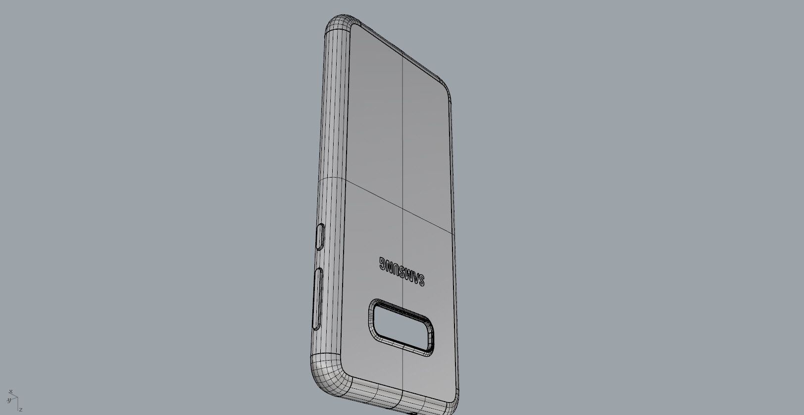 Samsung Galaxy S10e black rubber case design 3D print model_18