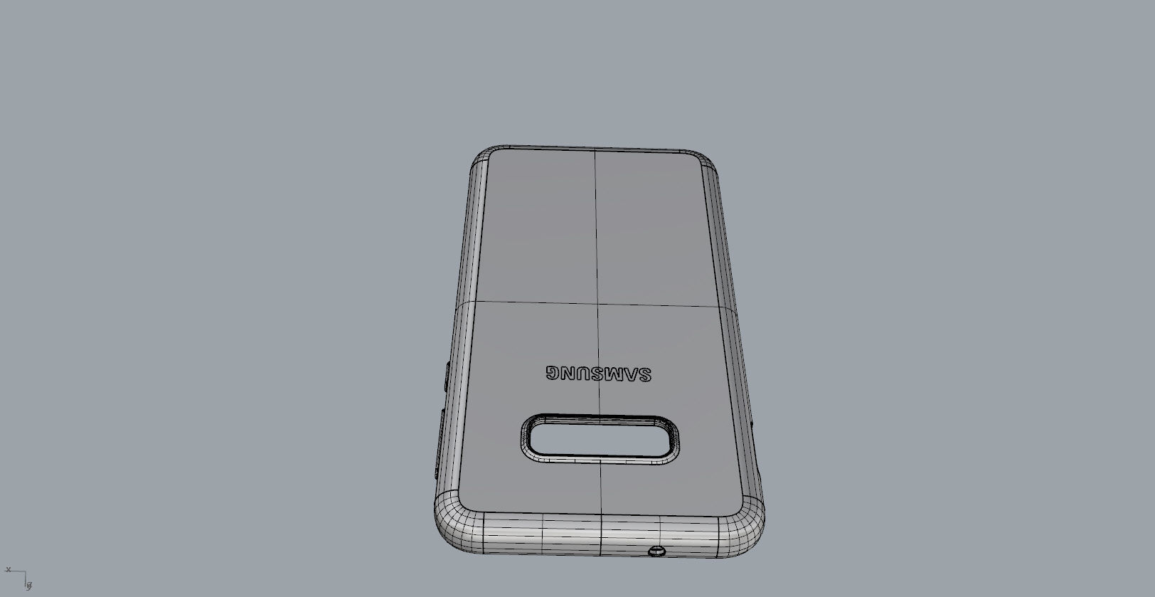 Samsung Galaxy S10e black rubber case design 3D print model_19