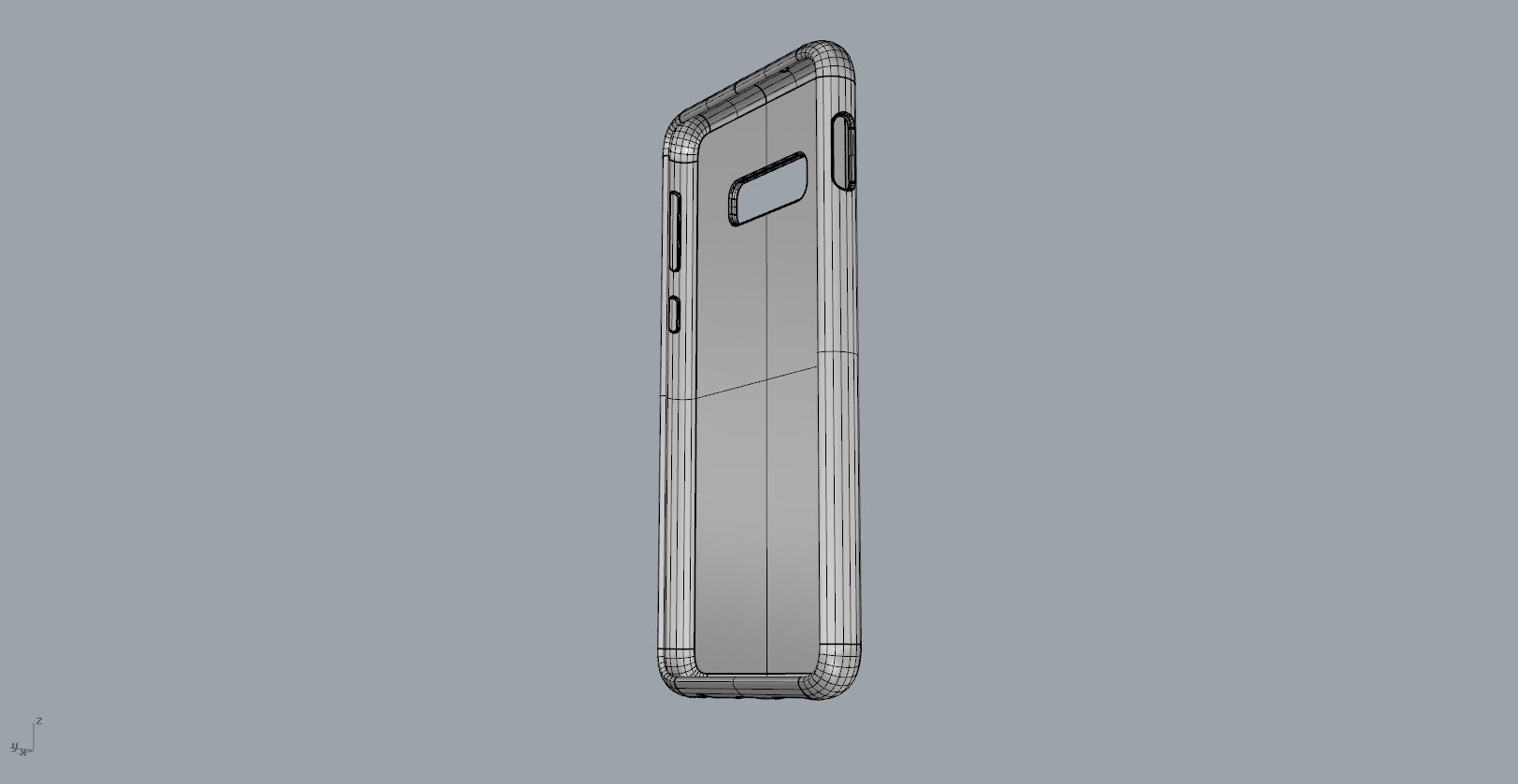Samsung Galaxy S10e black rubber case design 3D print model_14