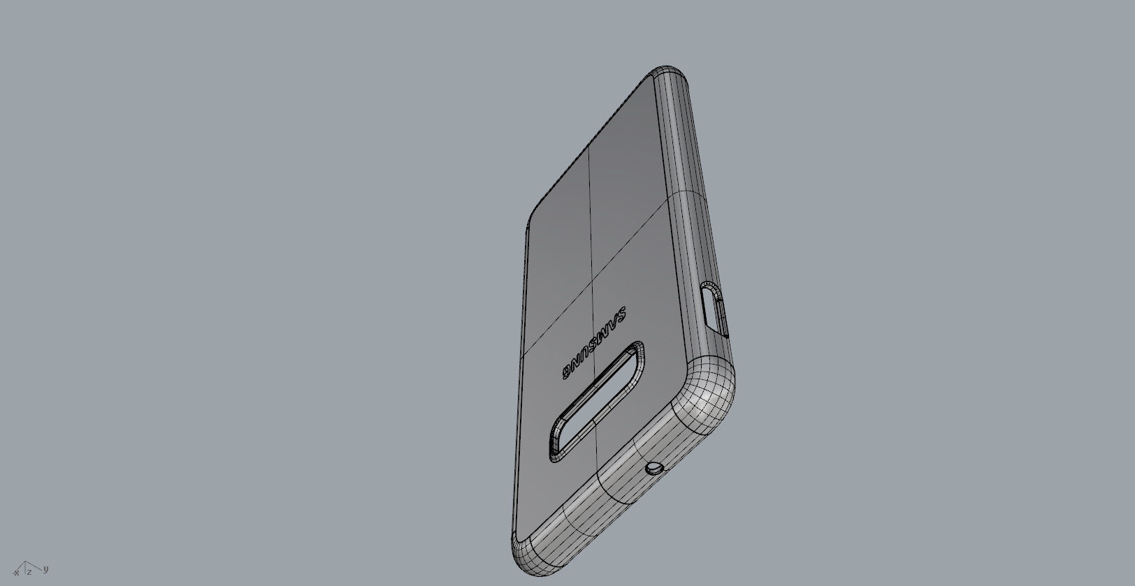 Samsung Galaxy S10e black rubber case design 3D print model_17