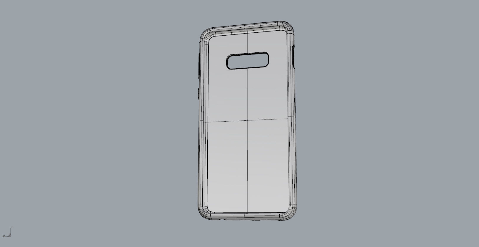 Samsung Galaxy S10e black rubber case design 3D print model_16