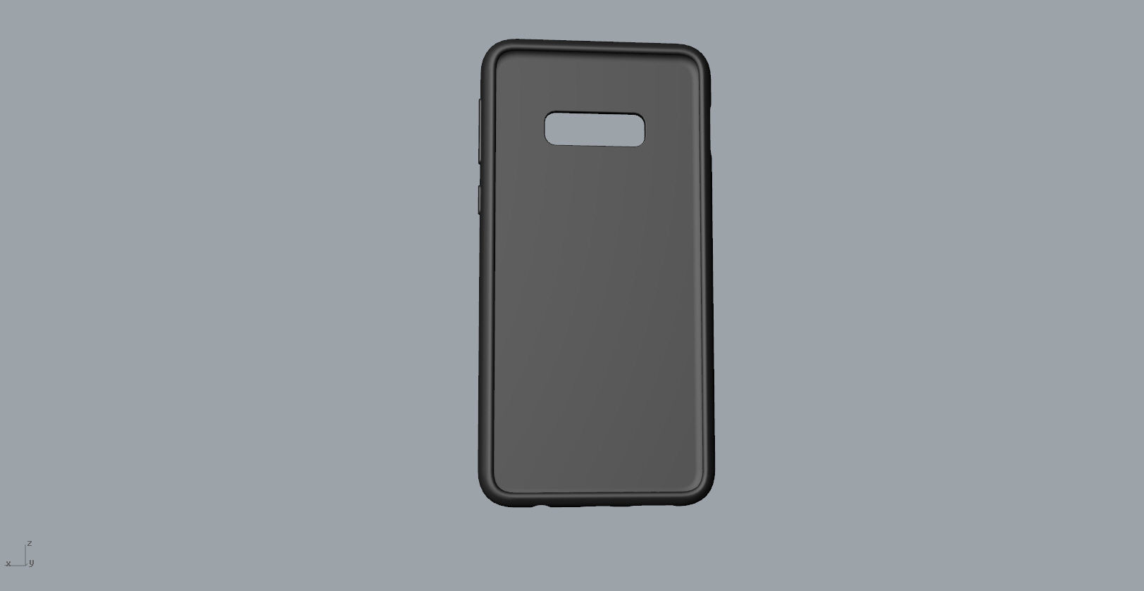 Samsung Galaxy S10e black rubber case design 3D print model_5