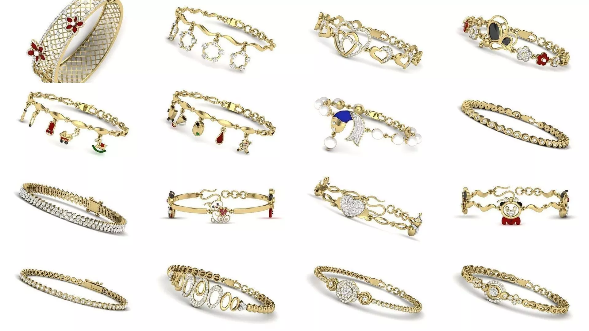 66 WOMEN BRACELETS BULK COLLECTION 3DM DETAIL FILE  _0