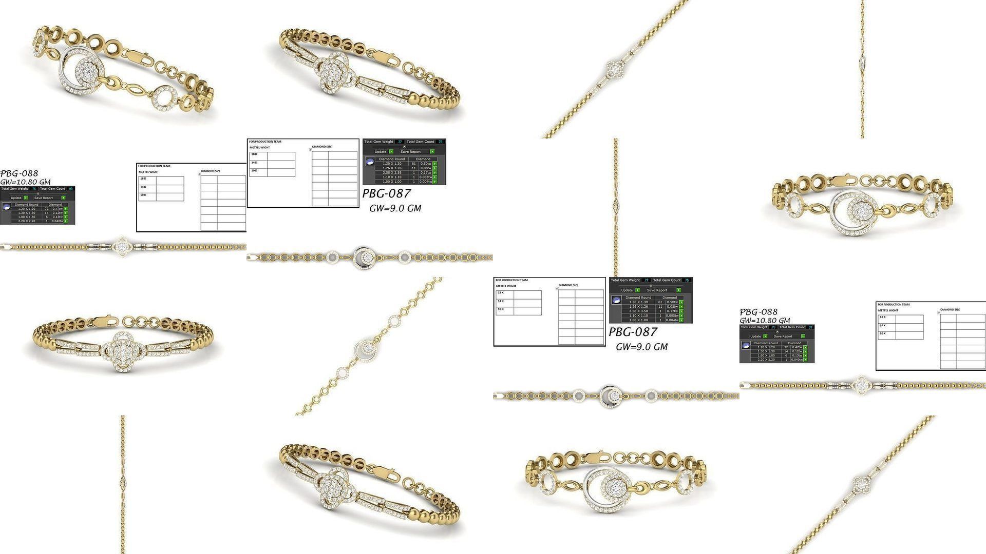 66 WOMEN BRACELETS BULK COLLECTION 3DM DETAIL FILE  _15