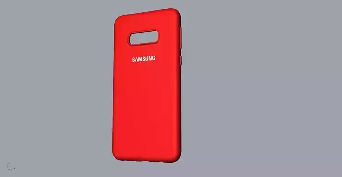 Samsung Galaxy S10e red case 3D print model