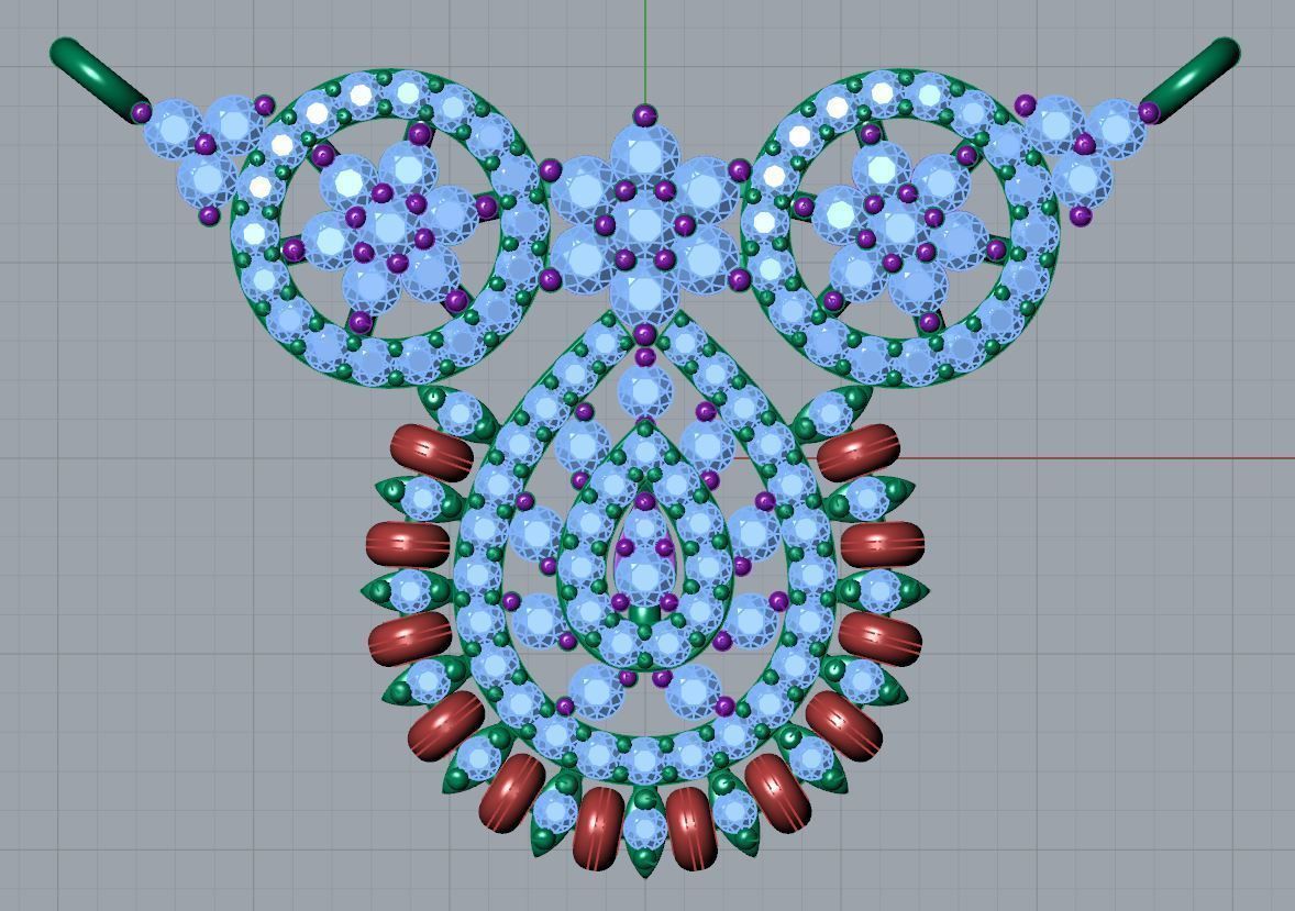 Vaishnavi Mangalsutra Necklace  3D print model_5
