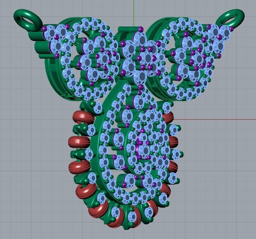 Vaishnavi Mangalsutra Necklace  3D print model_6