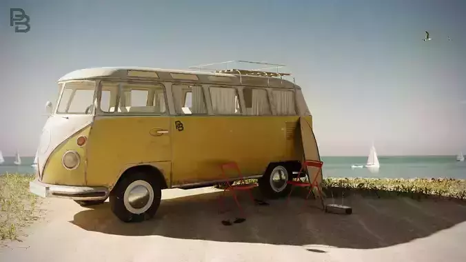Volkswagen Kombi T1 3D model