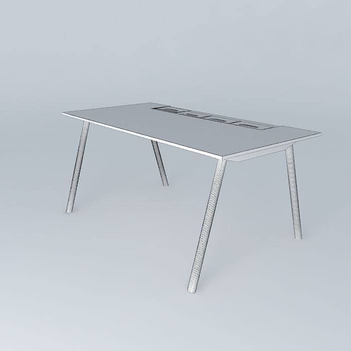 Work table 3D model_4