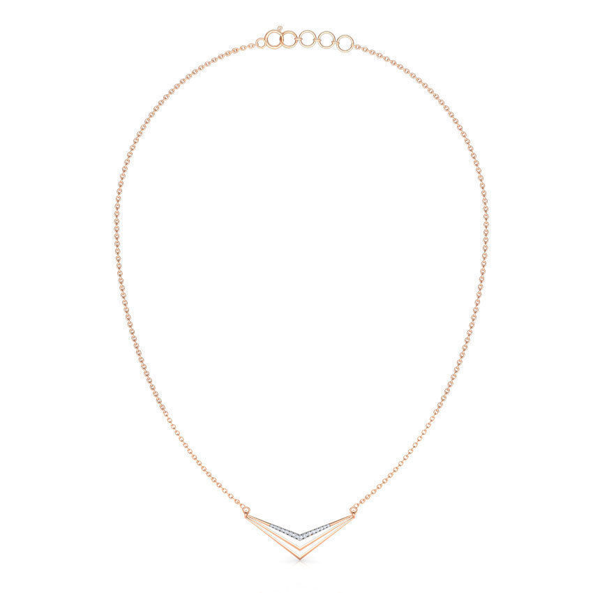 Sharp Geometric Necklace 3D print model_9