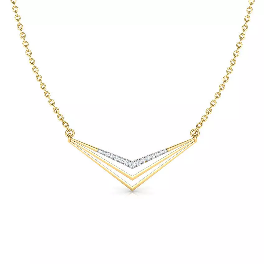 Sharp Geometric Necklace 3D print model_0