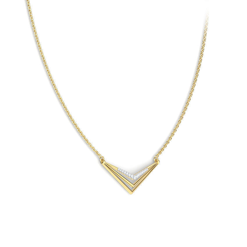 Sharp Geometric Necklace 3D print model_3