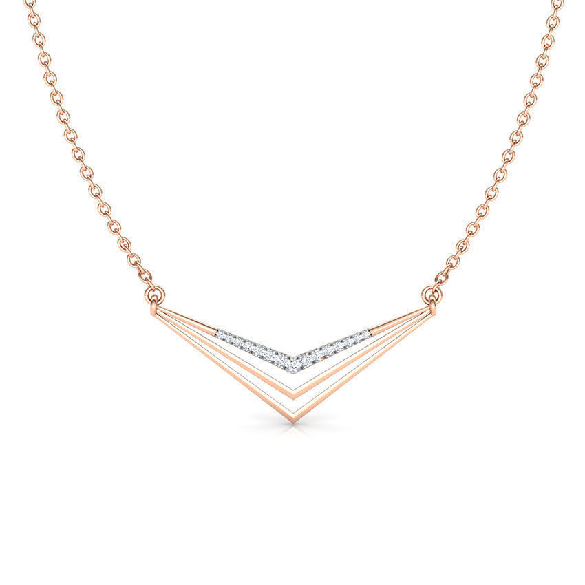 Sharp Geometric Necklace 3D print model_2