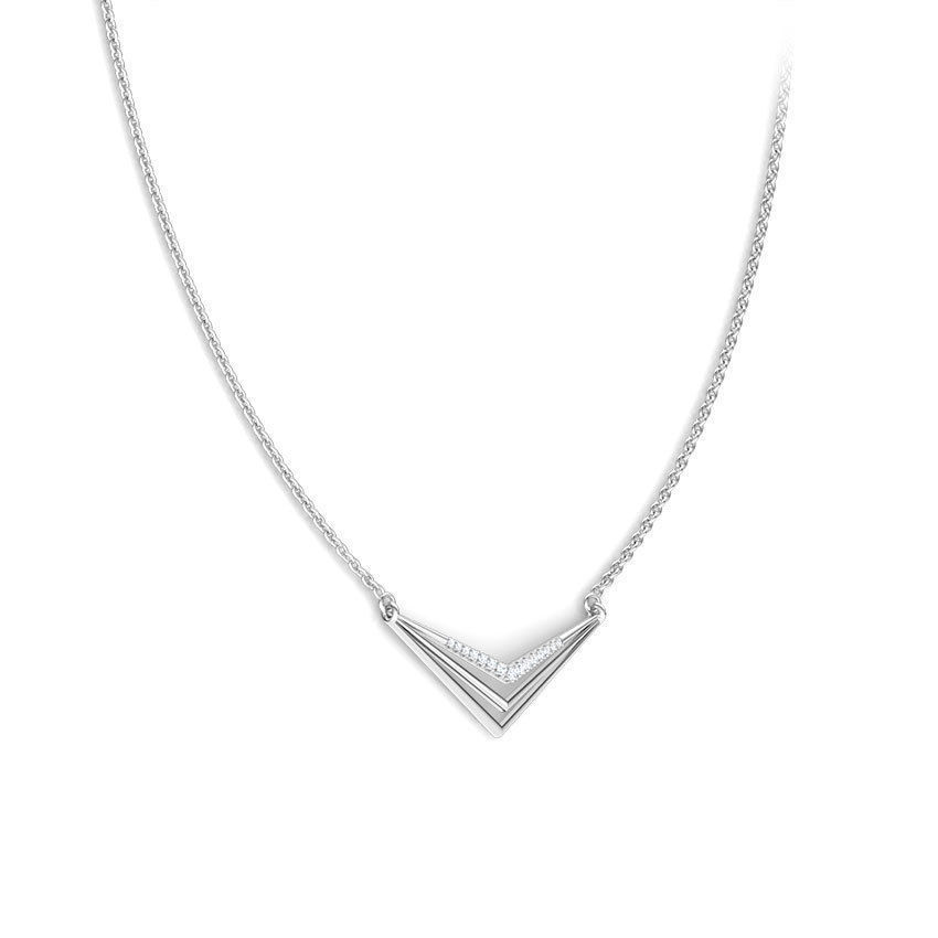 Sharp Geometric Necklace 3D print model_4