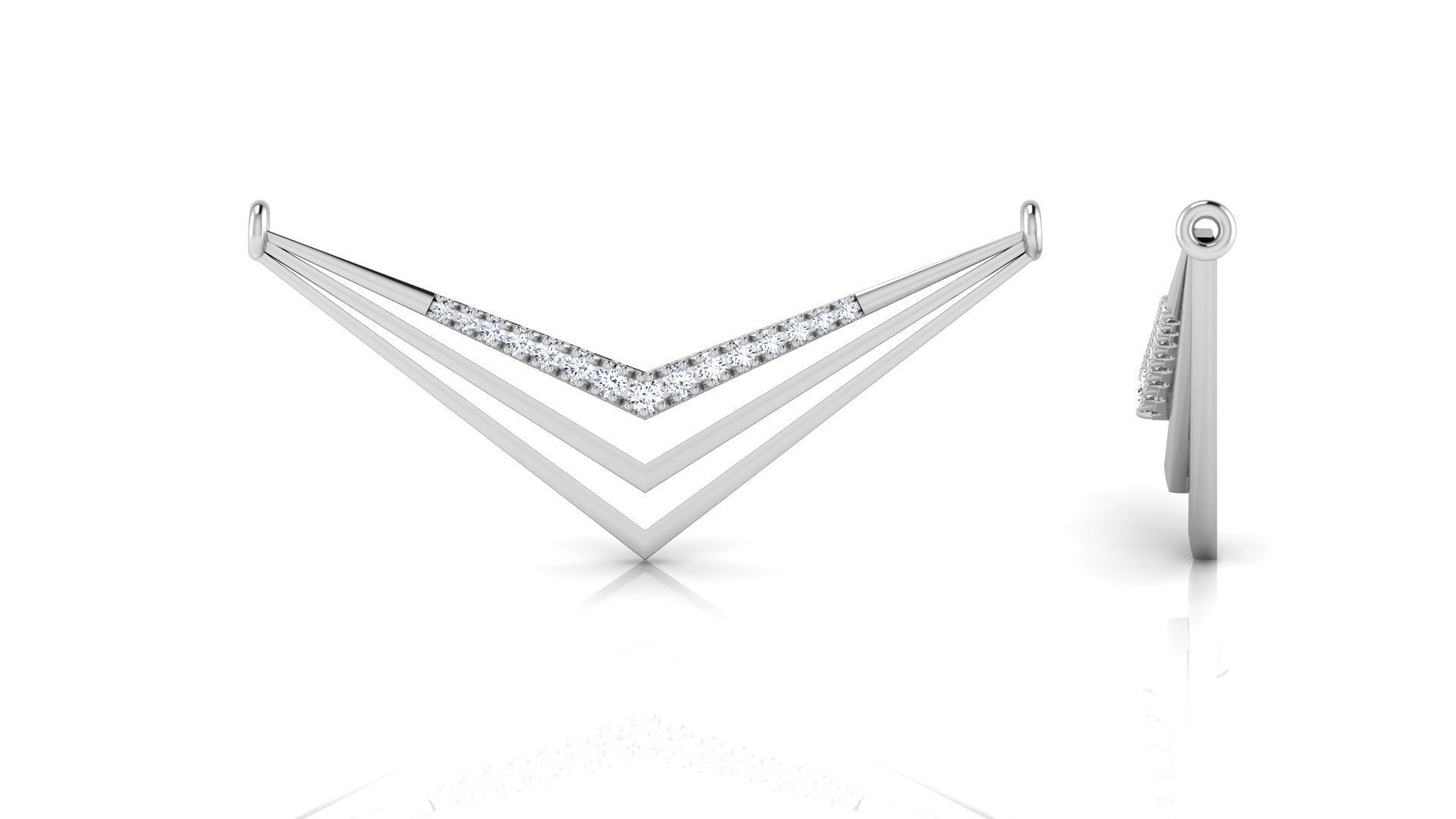 Sharp Geometric Necklace 3D print model_14