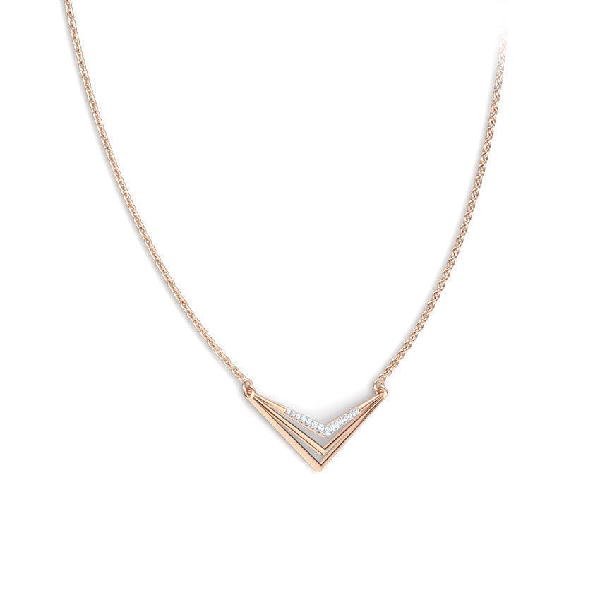 Sharp Geometric Necklace 3D print model_5