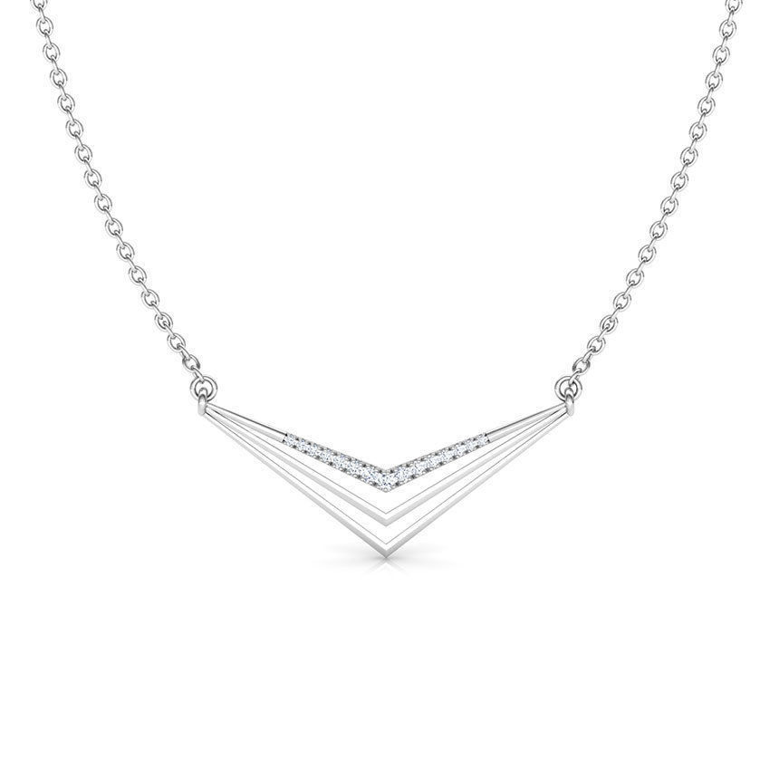 Sharp Geometric Necklace 3D print model_1