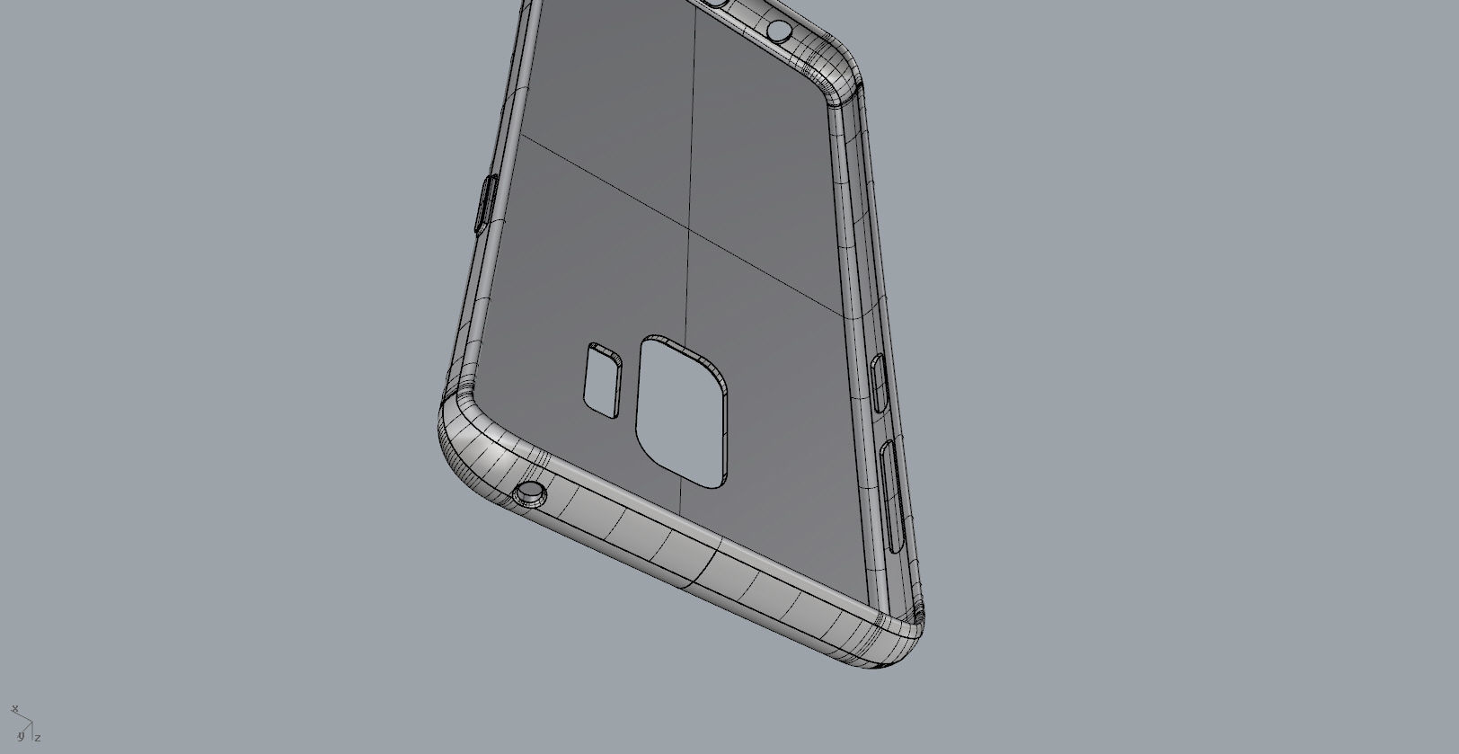 Samsung Galaxy S9 red case 3D print model_33