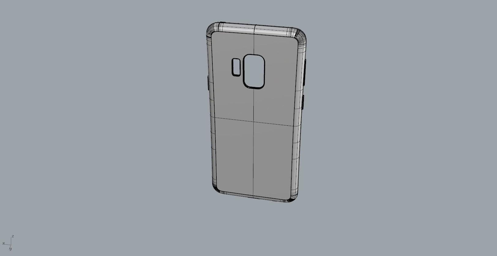 Samsung Galaxy S9 red case 3D print model_28