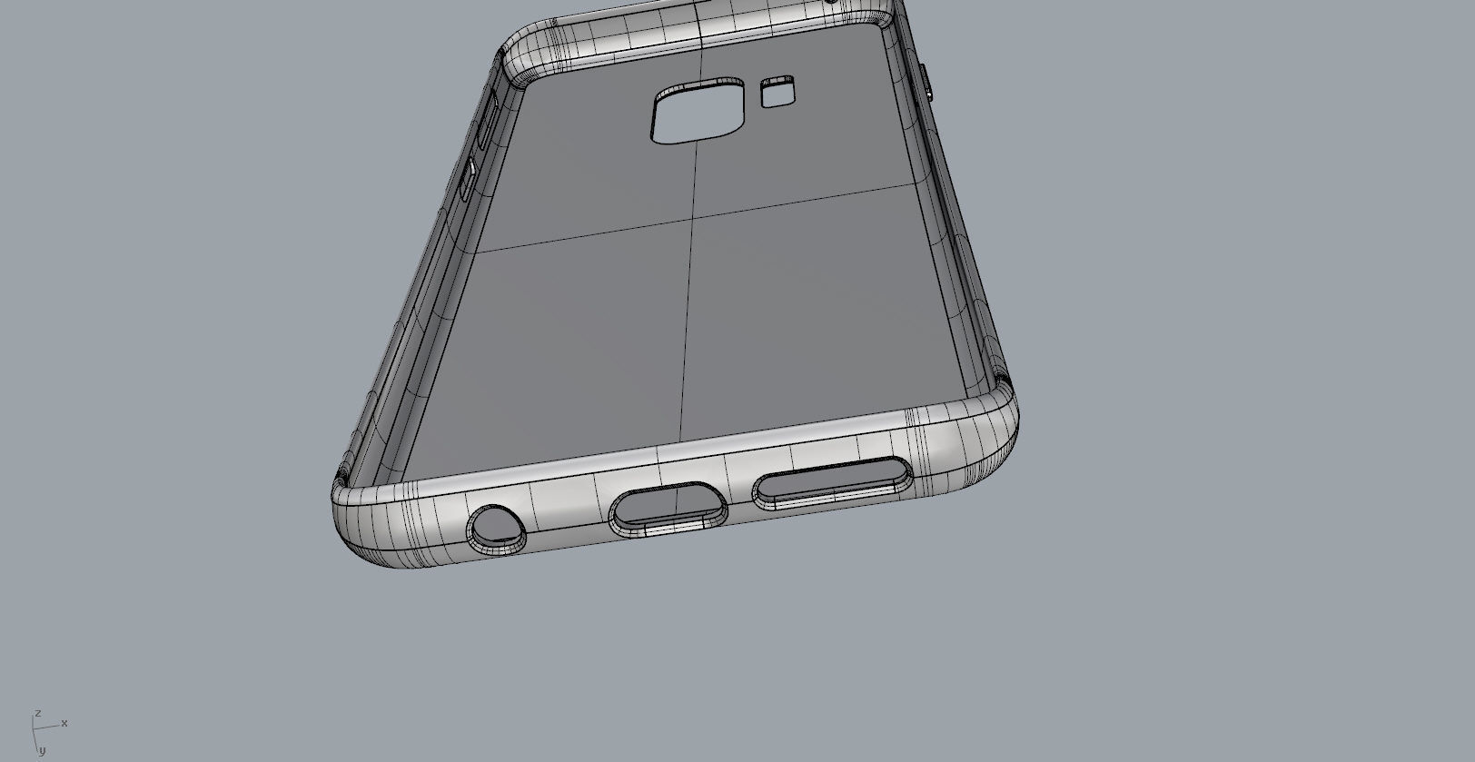 Samsung Galaxy S9 red case 3D print model_31