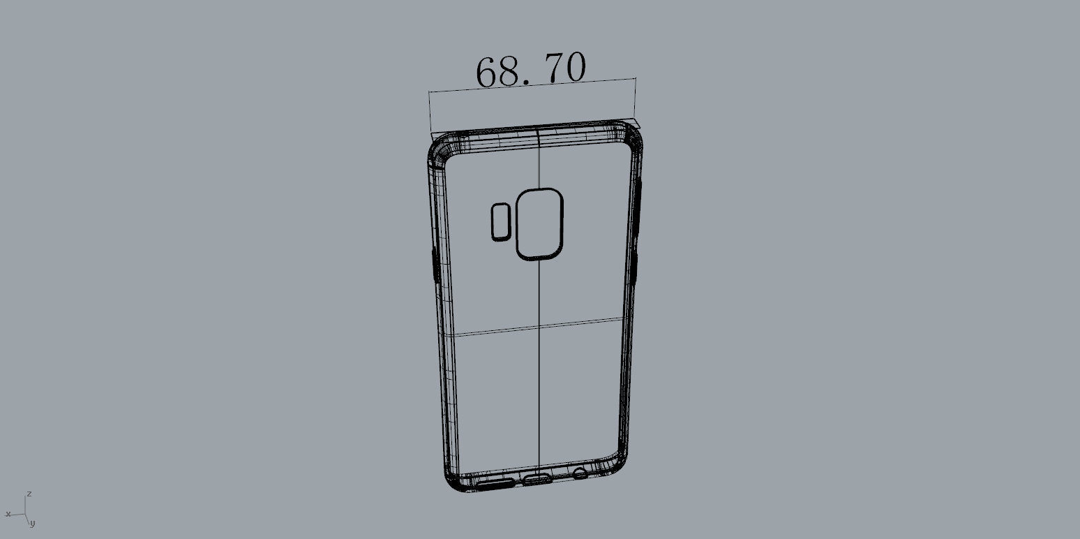 Samsung Galaxy S9 red case 3D print model_13