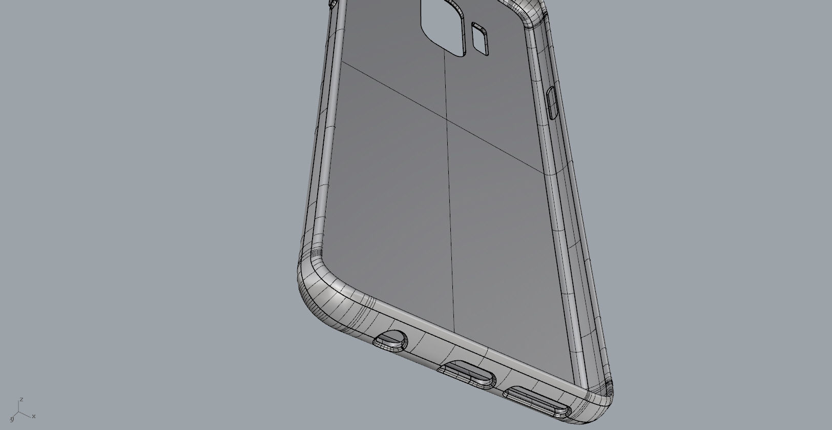 Samsung Galaxy S9 red case 3D print model_32