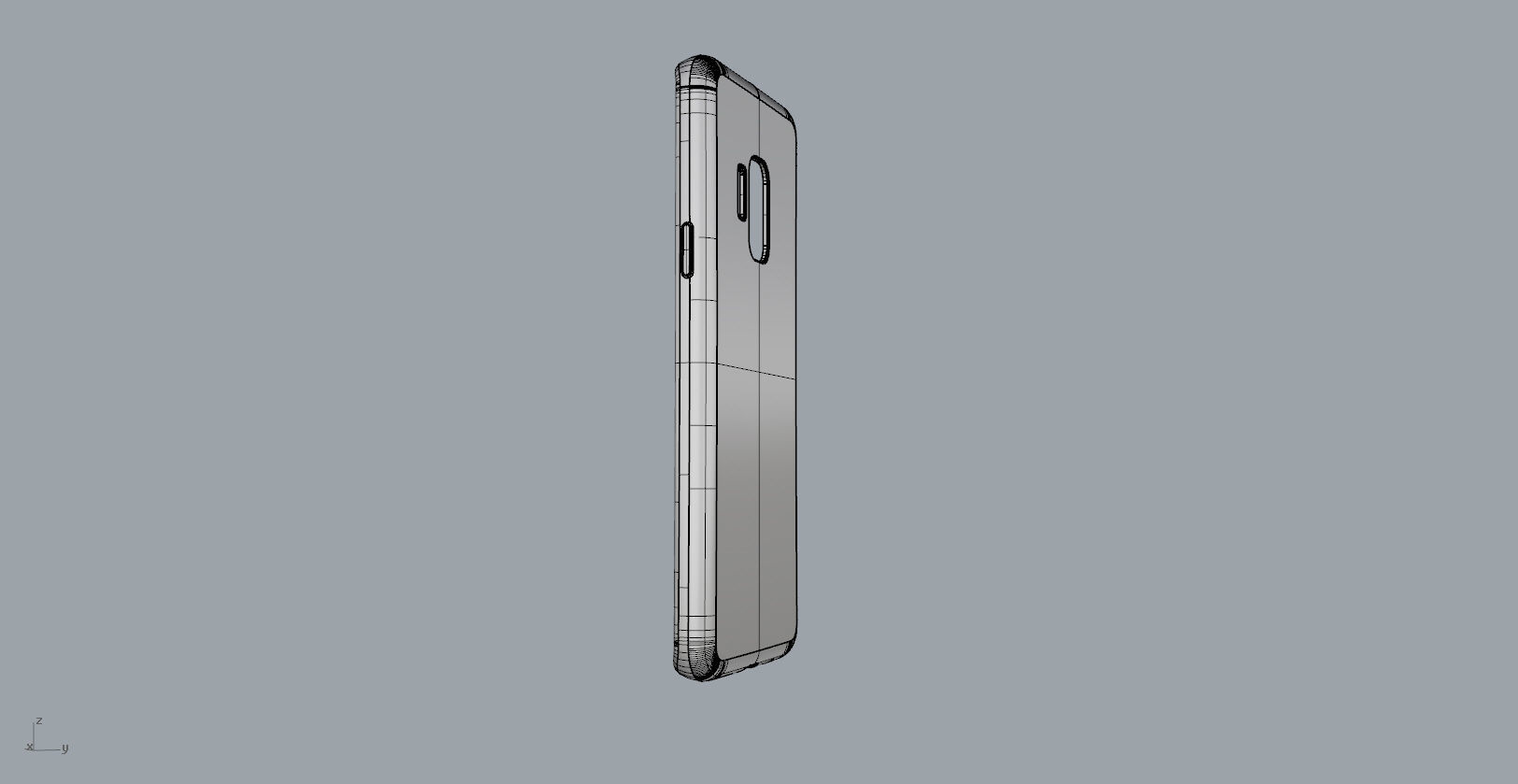 Samsung Galaxy S9 red case 3D print model_26