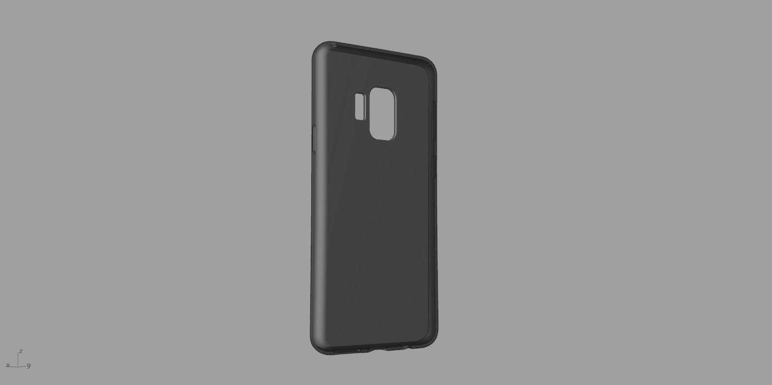 Samsung Galaxy S9 red case 3D print model_18