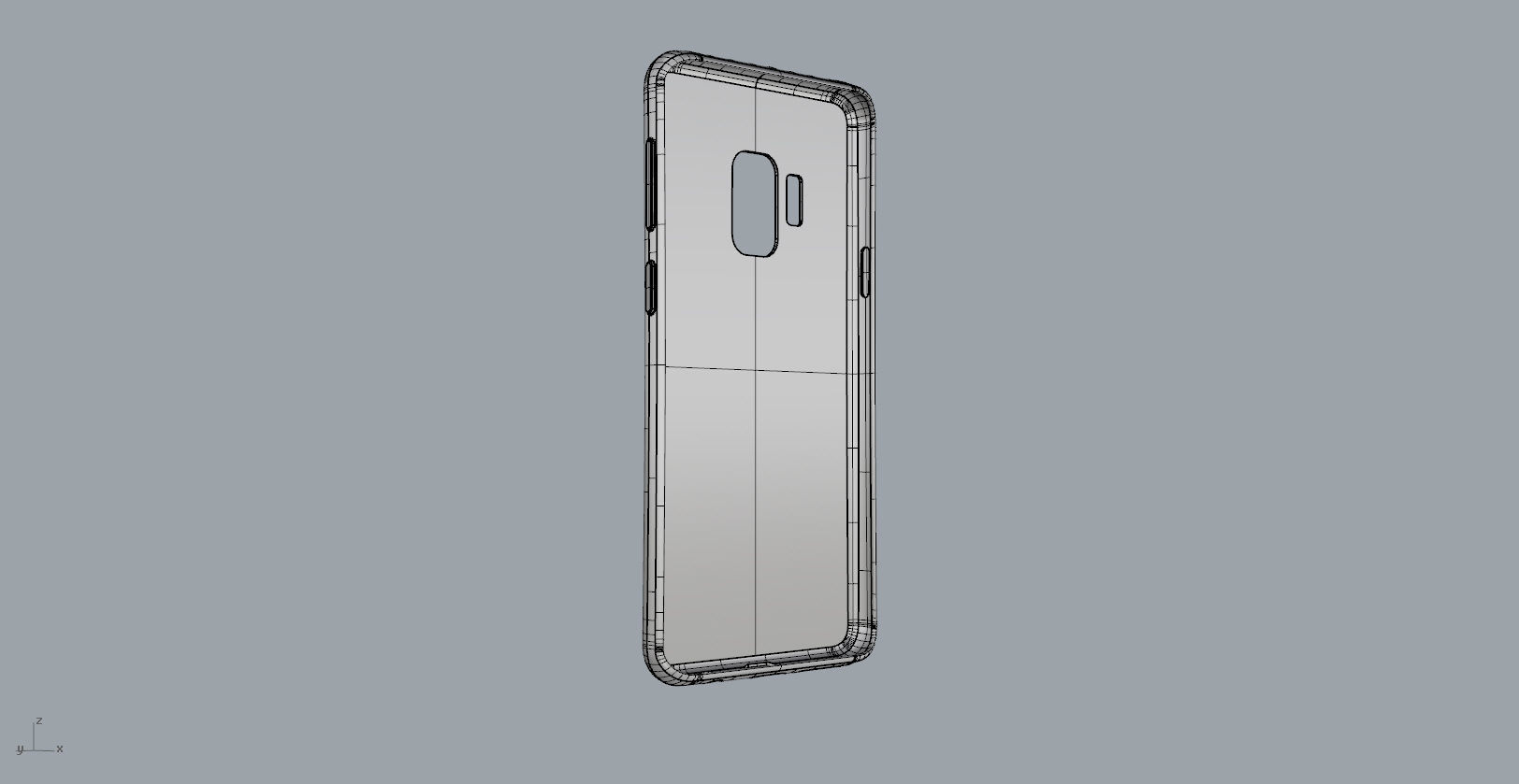 Samsung Galaxy S9 red case 3D print model_22